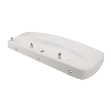 Barrier-Free Triple Bubbler Aluminum Wall Mount Fountain